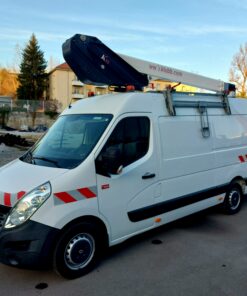 RENAULT Master 2,3 dCi, plošina KLUBB K32 dosah 12,8 m R.v.: 05/2020, 2299cm3, 96kW (130PS), M6, Diesel, Euro 6, 2-miestne, 102.600 km Hydraulická pracovná plošina KLUBB K32, 120kg, 1 osoba, 359 mh