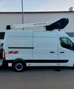 RENAULT Master 2,3 dCi, plošina KLUBB K32 dosah 12,8 m R.v.: 05/2020, 2299cm3, 96kW (130PS), M6, Diesel, Euro 6, 2-miestne, 102.600 km Hydraulická pracovná plošina KLUBB K32, 120kg, 1 osoba, 359 mh