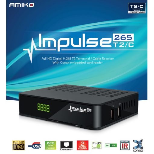 Plustelka Amiko Impulse H.265 DVB-T/T2/C